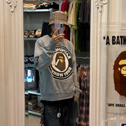 Japanese Brand A BATHING APE Gray Sweatshirt Size L