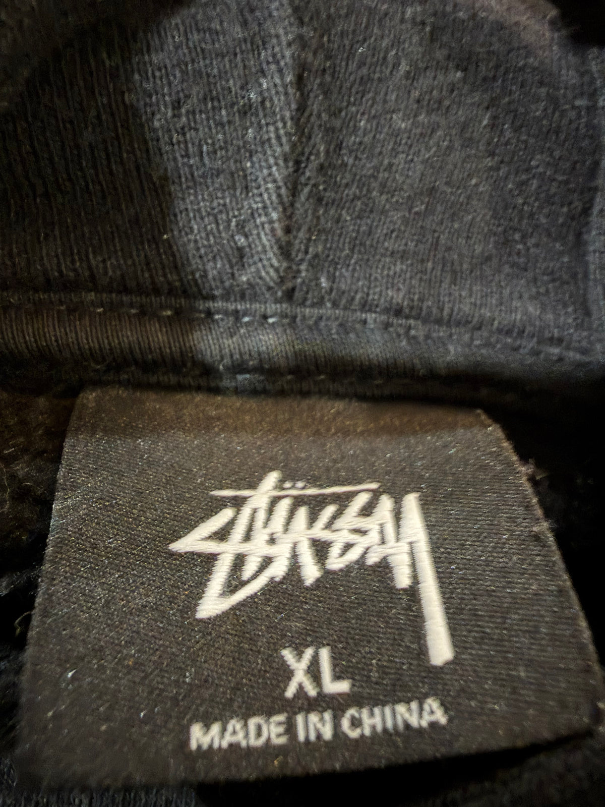 Stussy Fire Hoodie Black Size XL