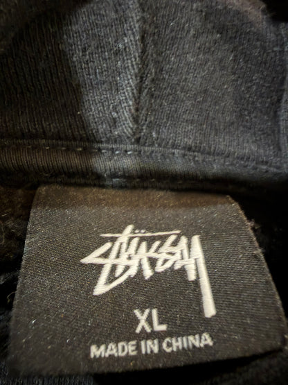 Stussy Fire Hoodie Black Size XL