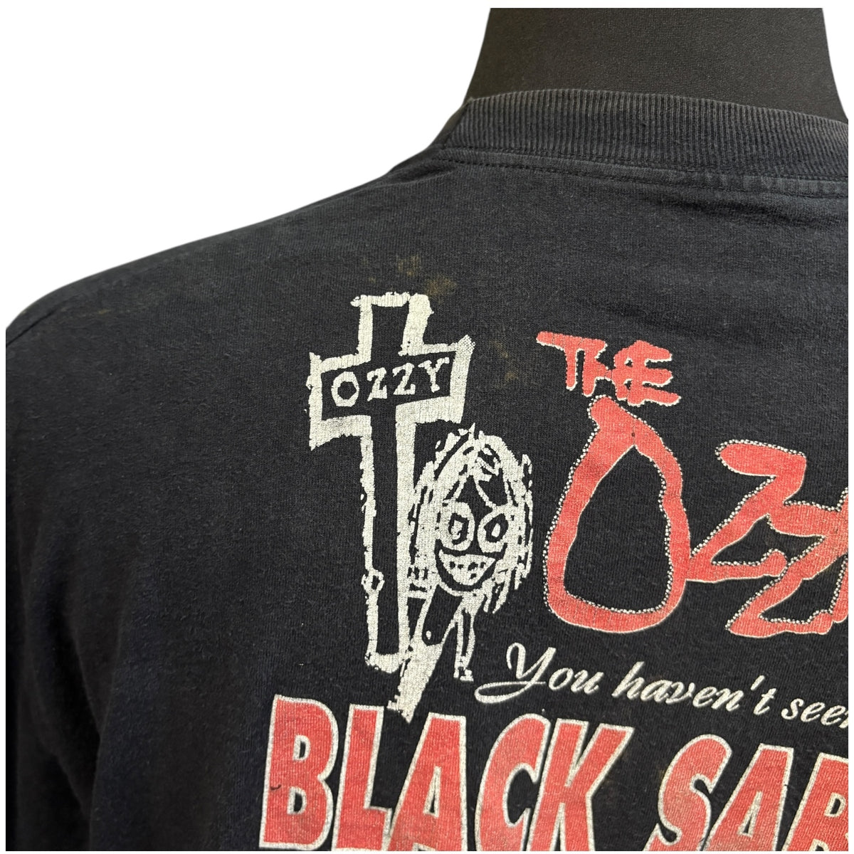 BLACK SABBATH 90s Ozzfest '98 Ozzy Photo T-Shirt Size XL