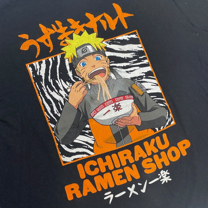 NARUTO SHIPPUDEN T-Shirt Black Size 2XL