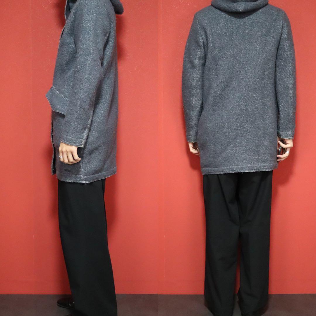 Diesel Gray Double Zip Wool Long Coat Size XS