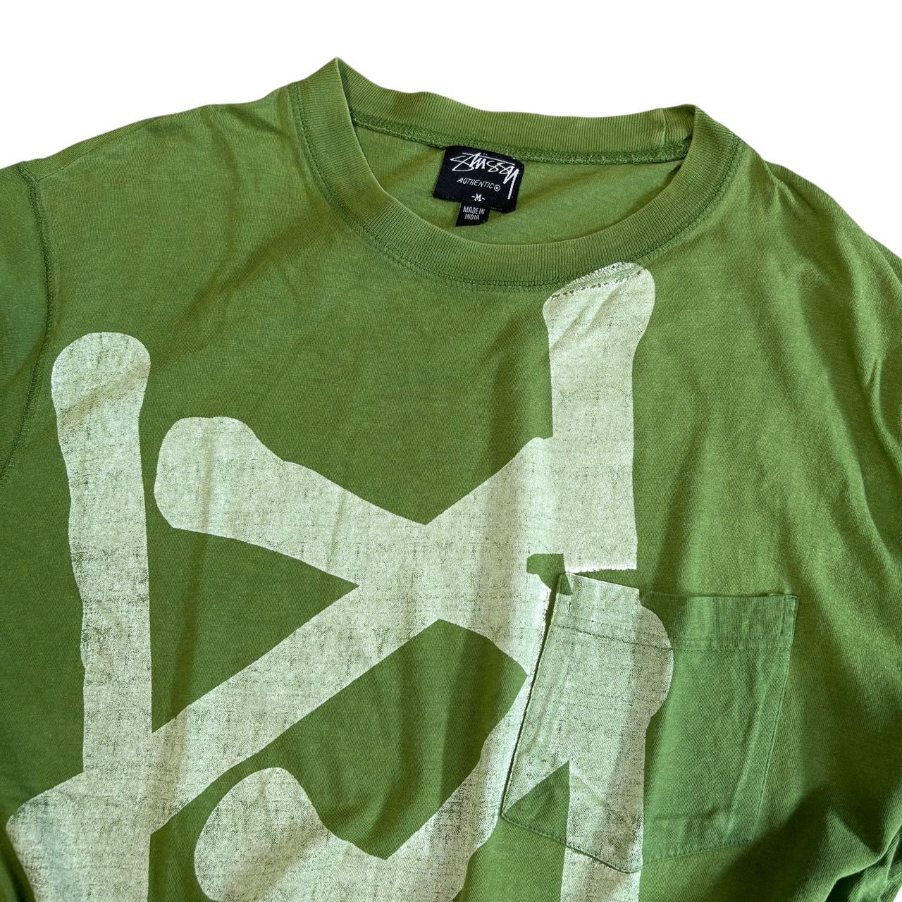 Stussy Green XXV Graphic T-Shirt Size M