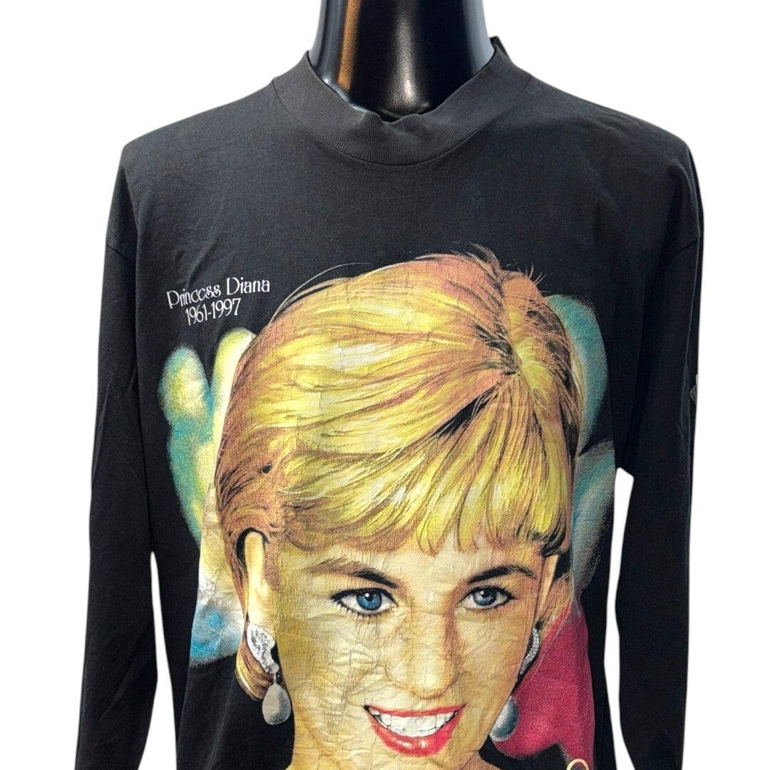 PRINCESS DIANA Long Sleeve T-Shirt Size XL