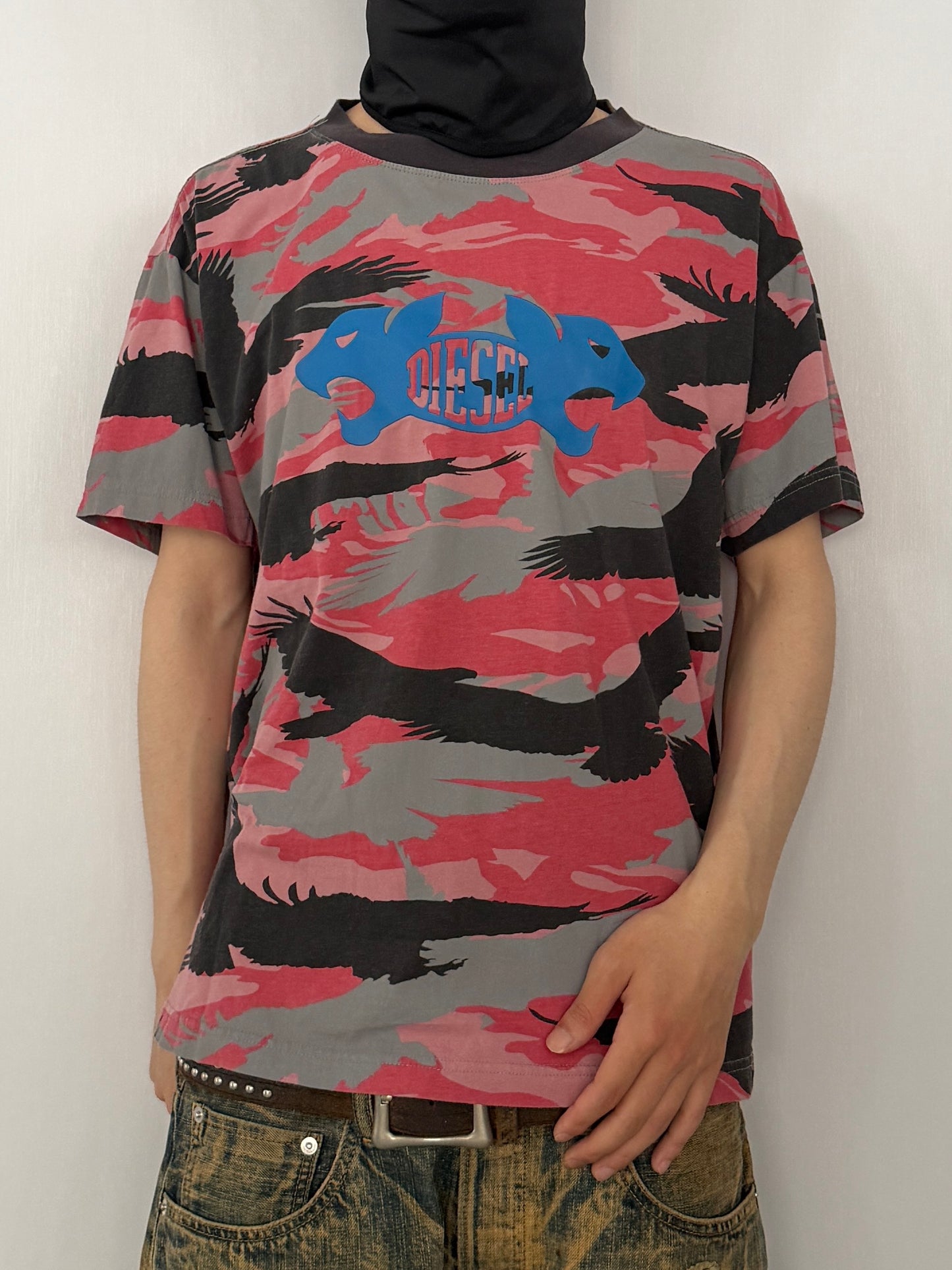 Diesel All-over Pattern T-Shirt Size S