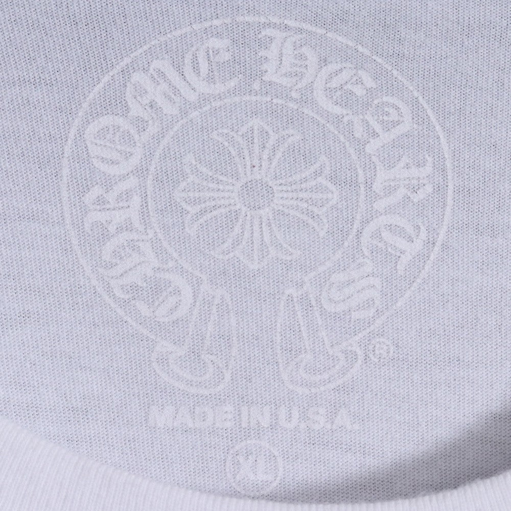 CHROME HEARTS LA Horseshoe Logo Long T-Shirt White Size XL