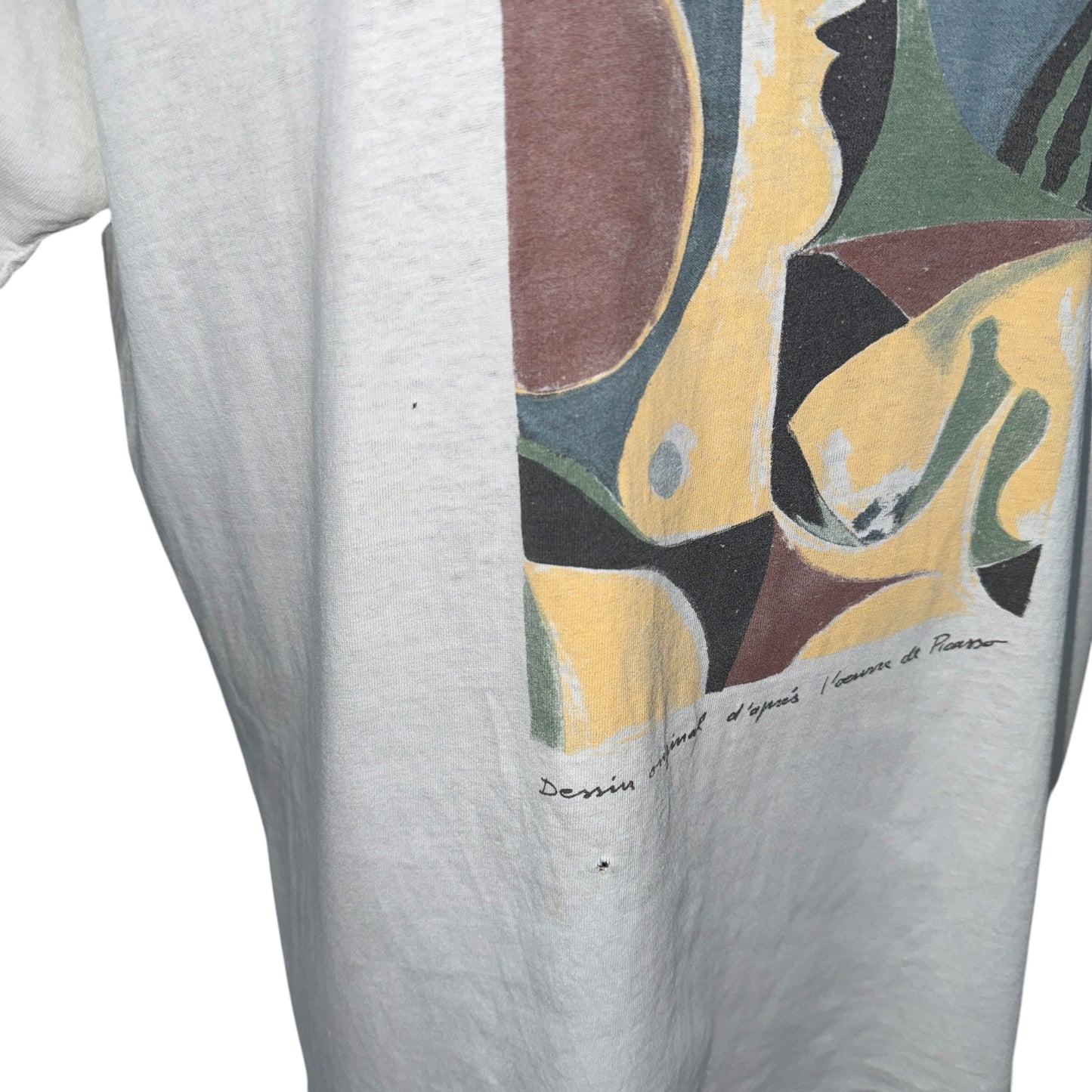 PABLO PICASSO 90s Cubism Art Print T-Shirt Size XL