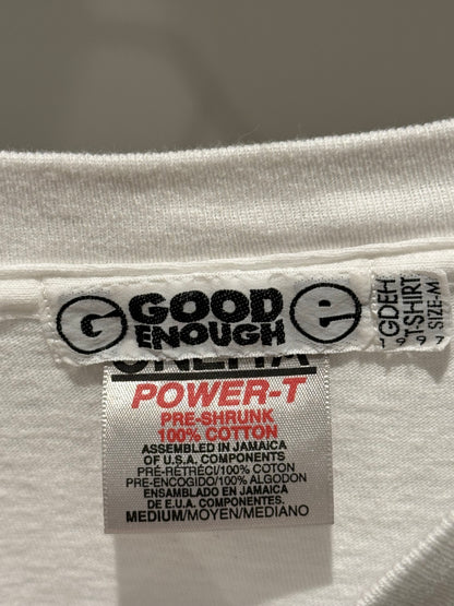 GOODENOUGH 90s White Tee Size M