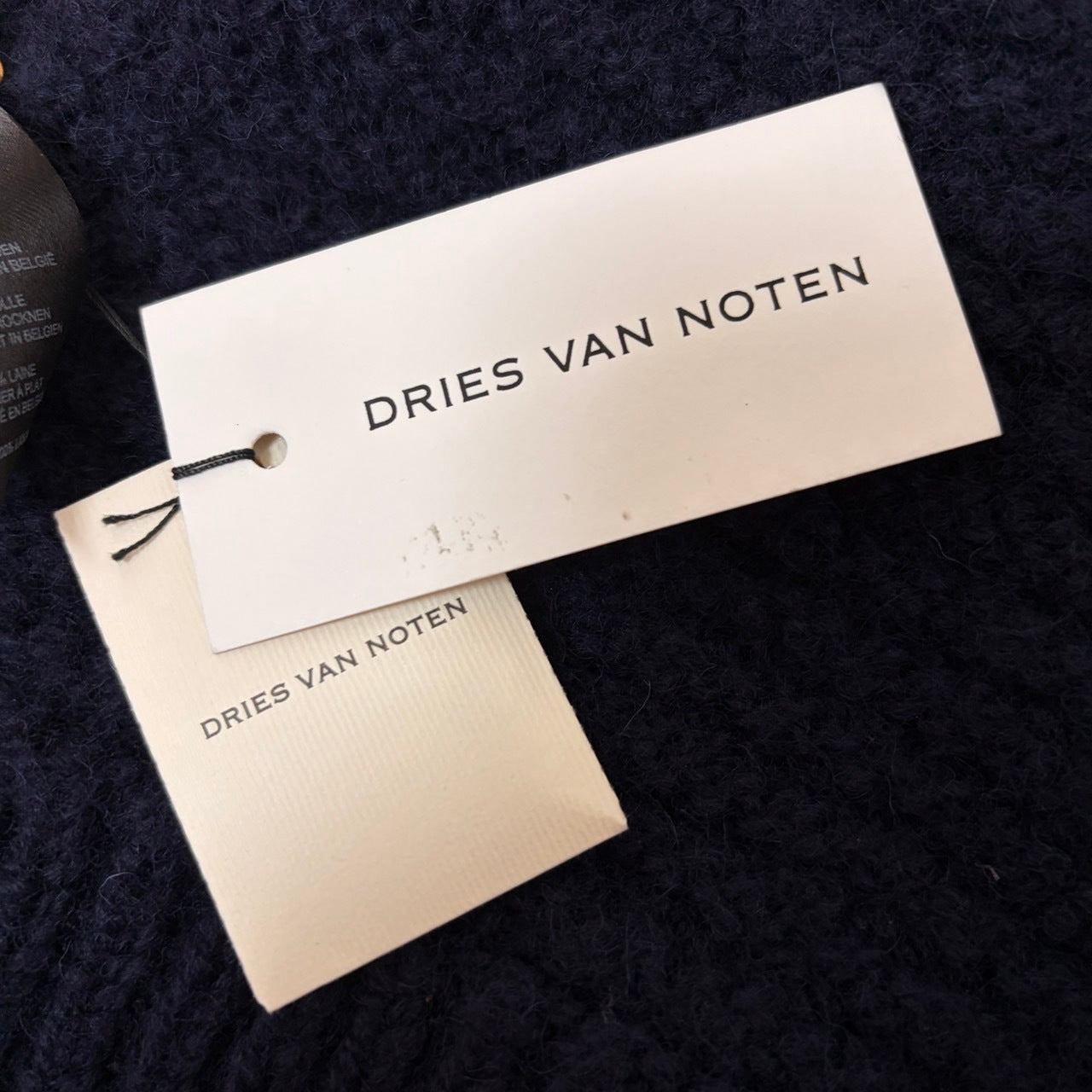 DRIES VAN NOTEN AW23 Wool Textured ONE SIZE Size ONE SIZE