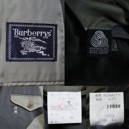 Burberrys 90s Shadow Stripe Flare Suit Blazer