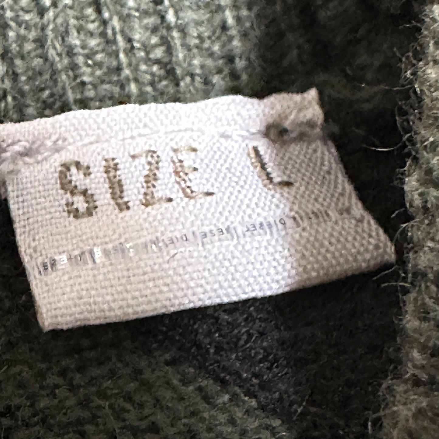 DIESEL Olive Green Cotton Panel Knit Sweater