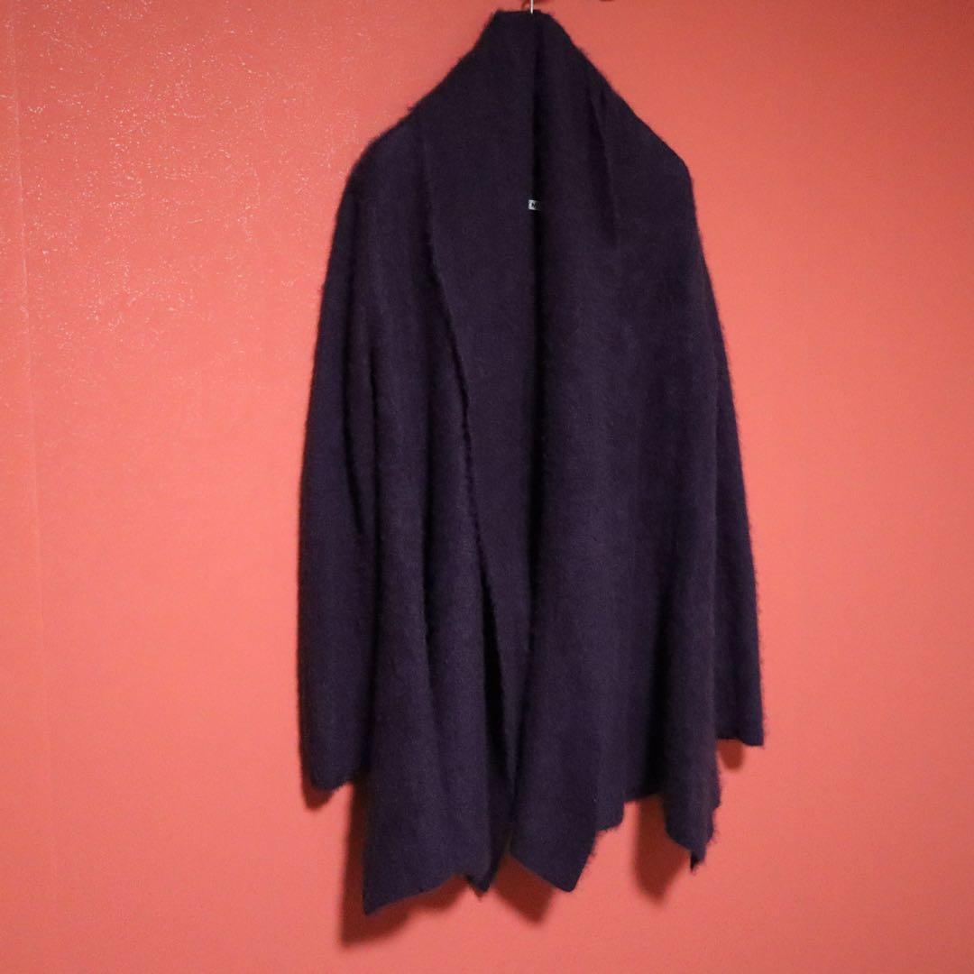 ISSEY MIYAKE 03AW Cashmere Shawl Collar Coat Purple Size 2
