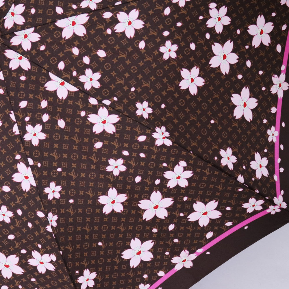LOUIS VUITTON Murakami Cherry Blossom Umbrella Brown Size F