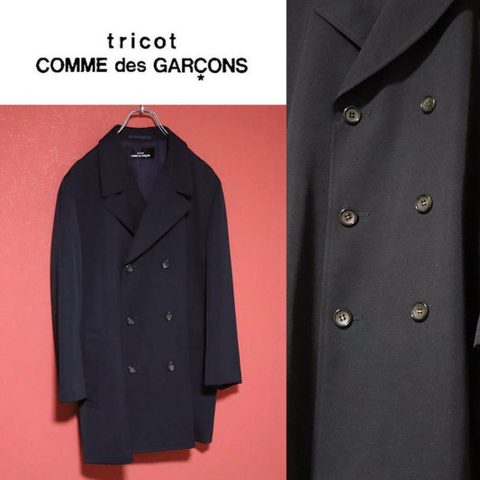 Comme des Garcons tricot 92AW Wool Gabardine Coat Size FREE