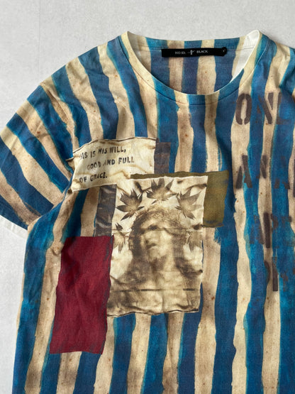 NO ID Stripe T-Shirt Size 2