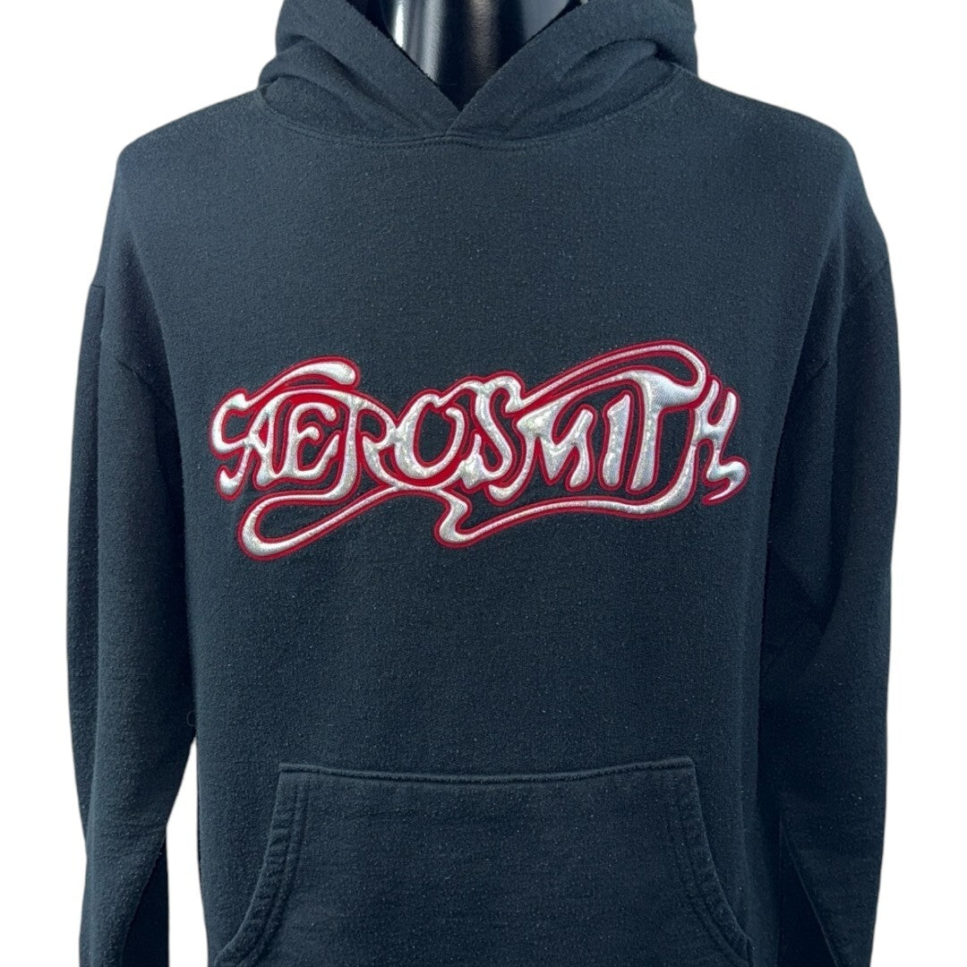 Aerosmith Metallic Puffy Logo Hoodie Size M