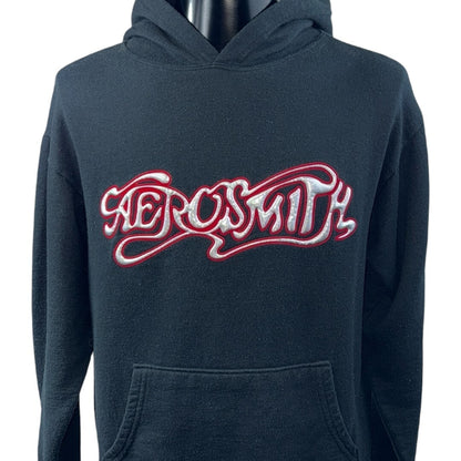 Aerosmith Metallic Puffy Logo Hoodie Size M