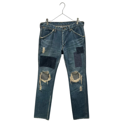 NUMBER (N)INE 03AW "TOUCH ME I'M SICK" Patchwork Denim Pants