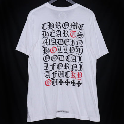 CHROME HEARTS Tokyo Back Lettering T-Shirt White Size L