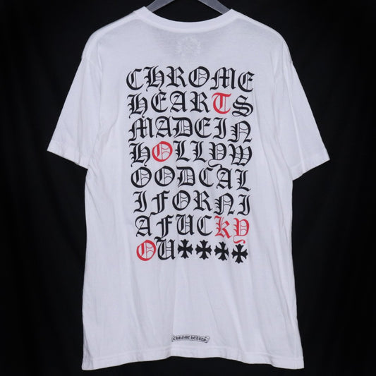 CHROME HEARTS Tokyo Back Lettering T-Shirt White Size L