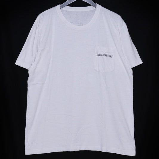 CHROME HEARTS Back Arch Logo USA Print T-Shirt White Size XL