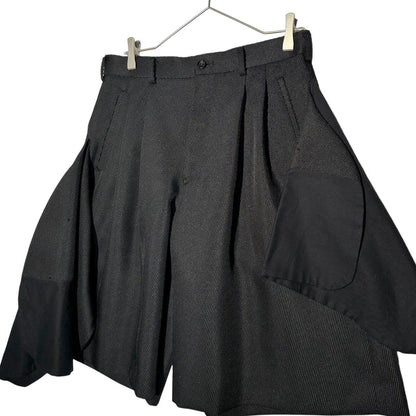 COMME des GARCONS HP 25SS Deformed Shorts Black Size S