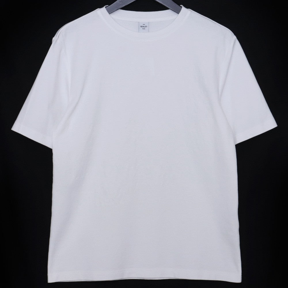 BERLUTI 25SS Scritto Embroidery T-Shirt White Size XS
