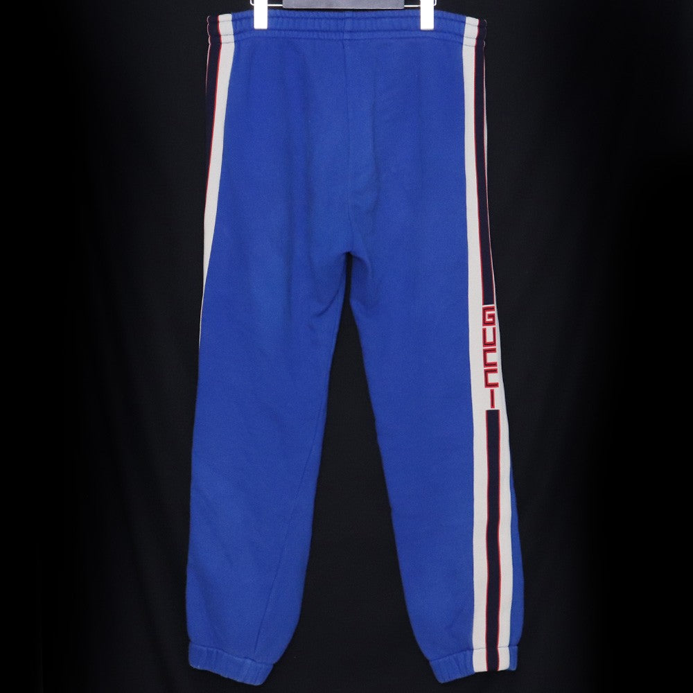 GUCCI Sidelined Technical Jersey Pants Blue Size M