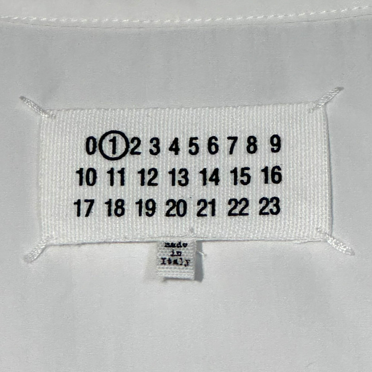 MAISON MARGIELA 19SS Half-Zip Drawstring Dress White Size 38
