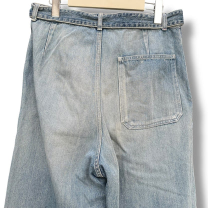 Graphpaper 24AW Salvage Denim Belted Jeans Size 1