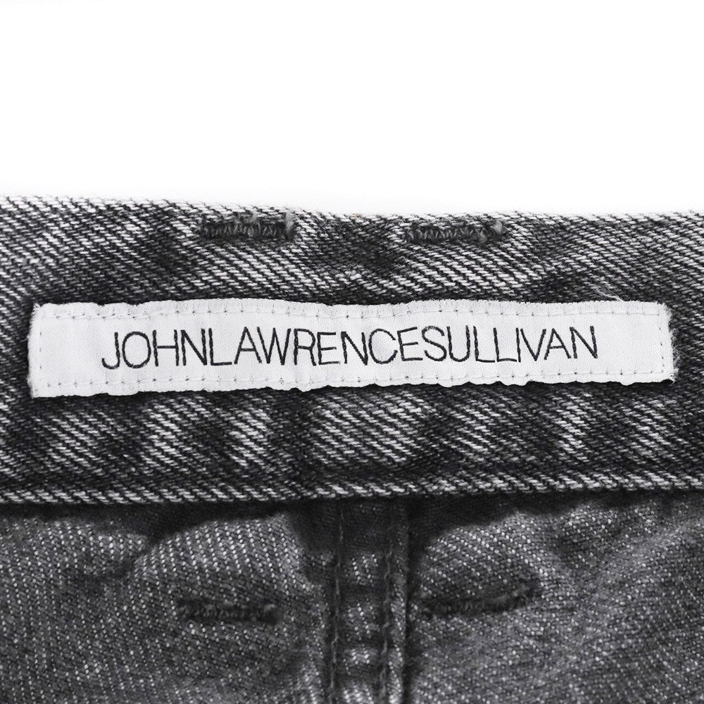 JOHN LAWRENCE SULLIVAN Bleached Zipped Jeans Black Size 46
