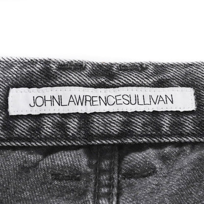 JOHN LAWRENCE SULLIVAN Bleached Zipped Jeans Black Size 46