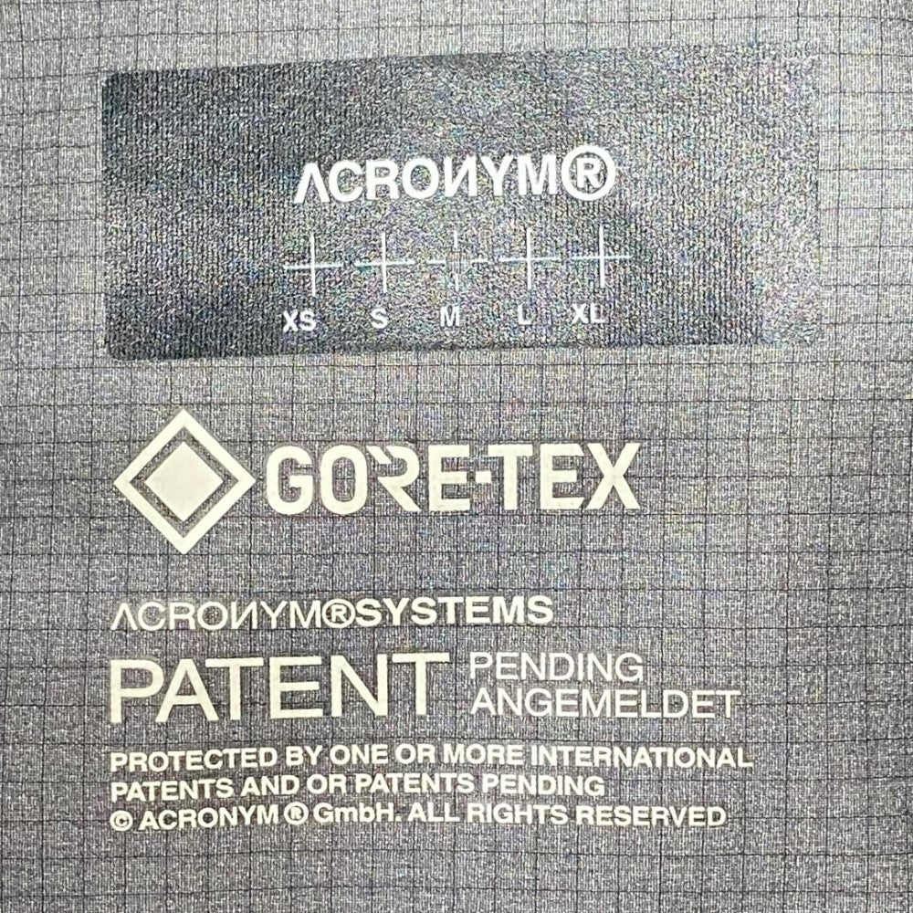 ACRONYM 19AW 3L GORE-TEX PRO TEC SYS Jacket Black Size M