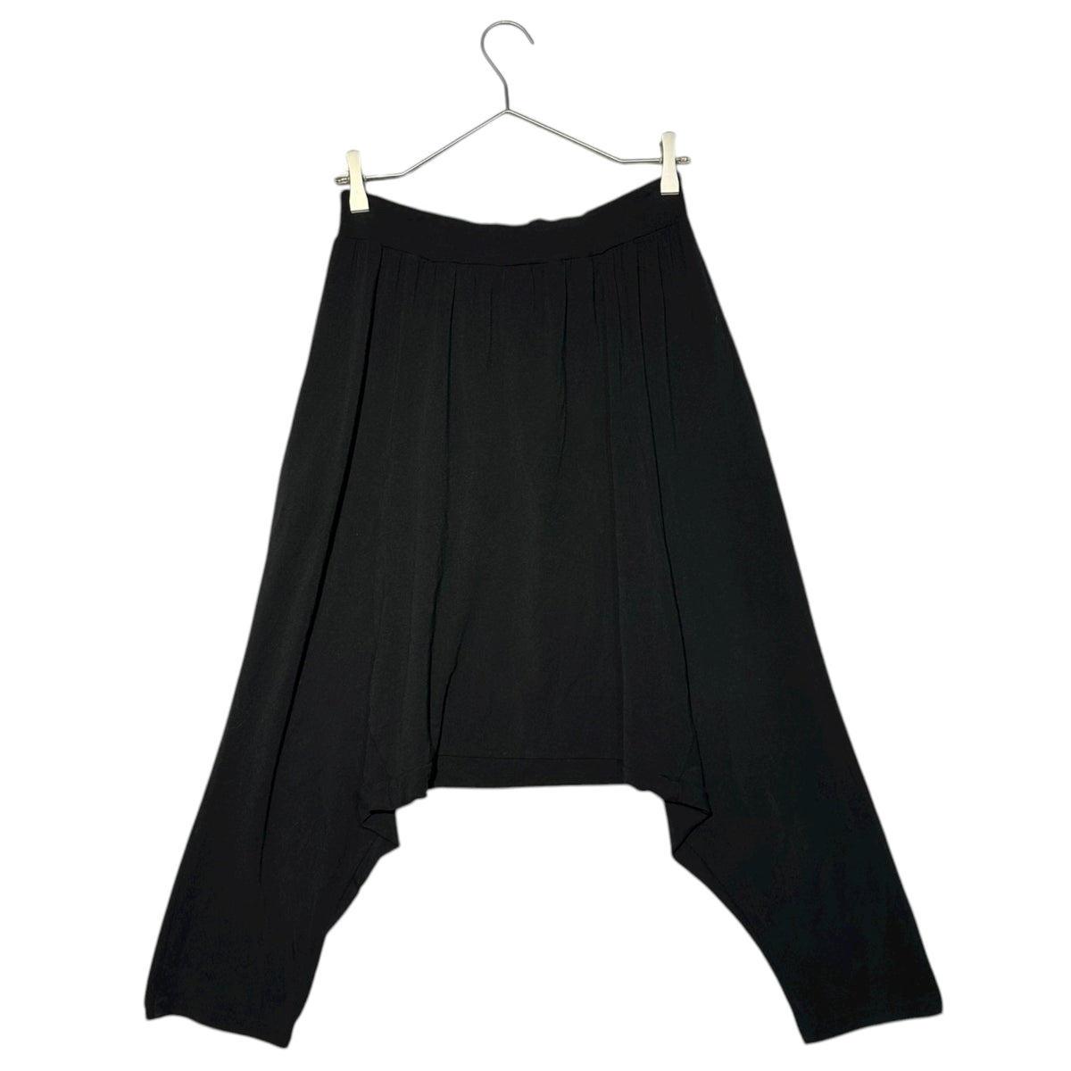Y's 10SS Back Logo Harem Stretch Leggings Black Size 2