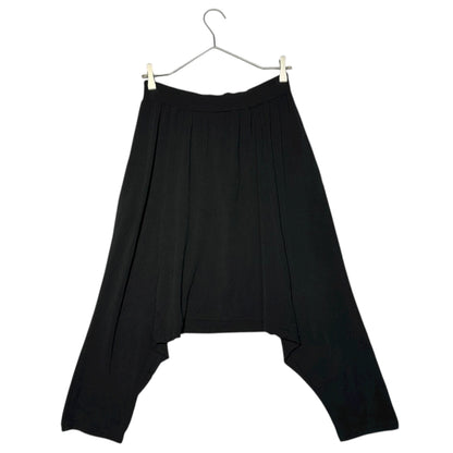 Y's 10SS Back Logo Harem Stretch Leggings Black Size 2