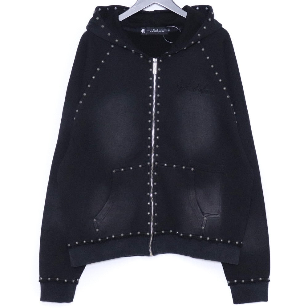 A GOOD BAD INFLUENCE Original Studded Hoodie Black Size XL