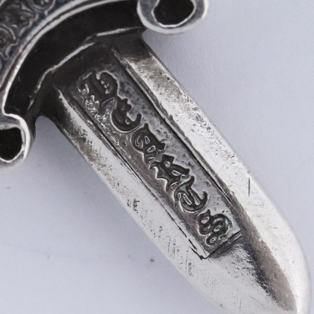 CHROME HEARTS Dagger Pendant Necklace Silver Size #10