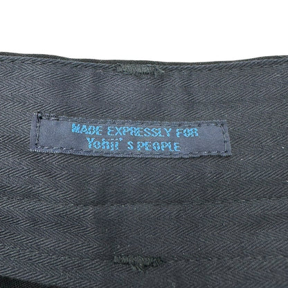 REGULATION Yohji Yamamoto 24SS Lace-Up Slacks Black Size 3