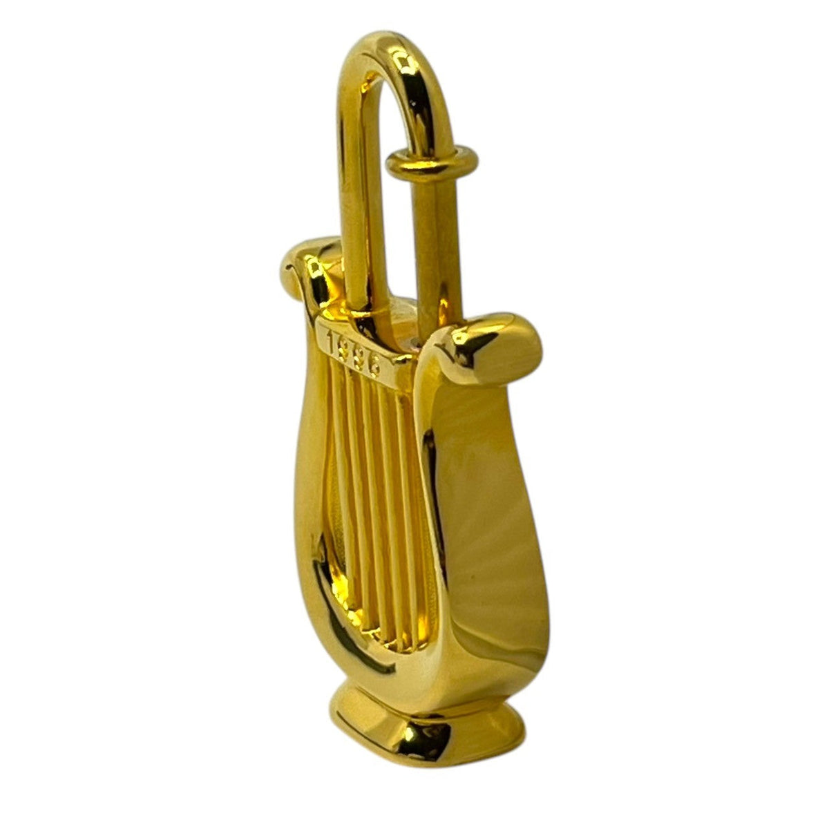 HERMES 1996 La Musique Harp Charm Gold