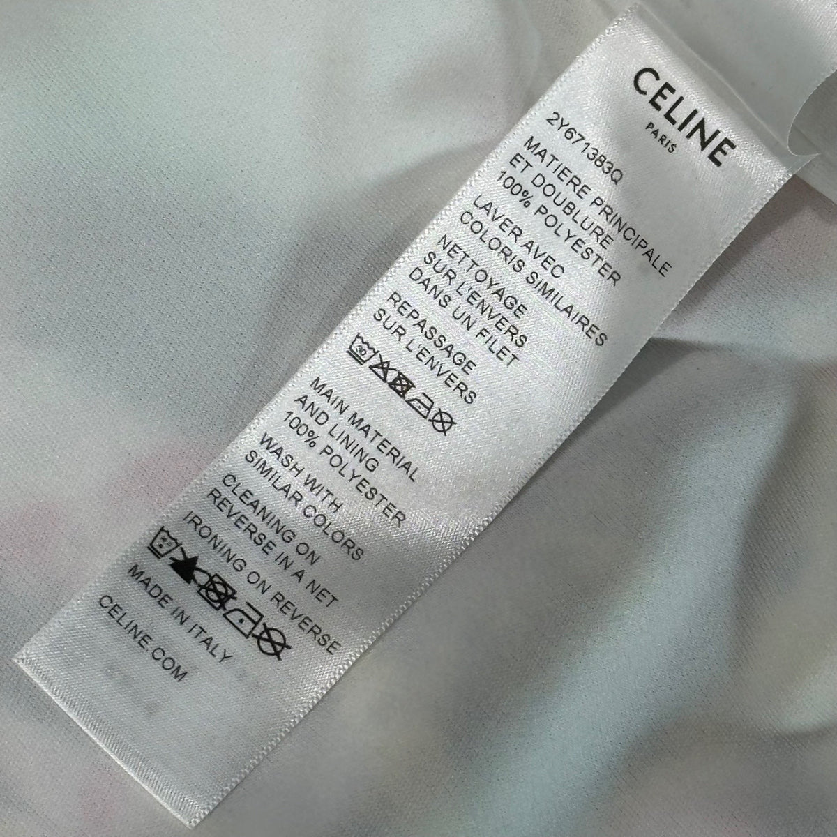CELINE 22SS Tie-Dye Paint Print Track Jacket Multi Size S