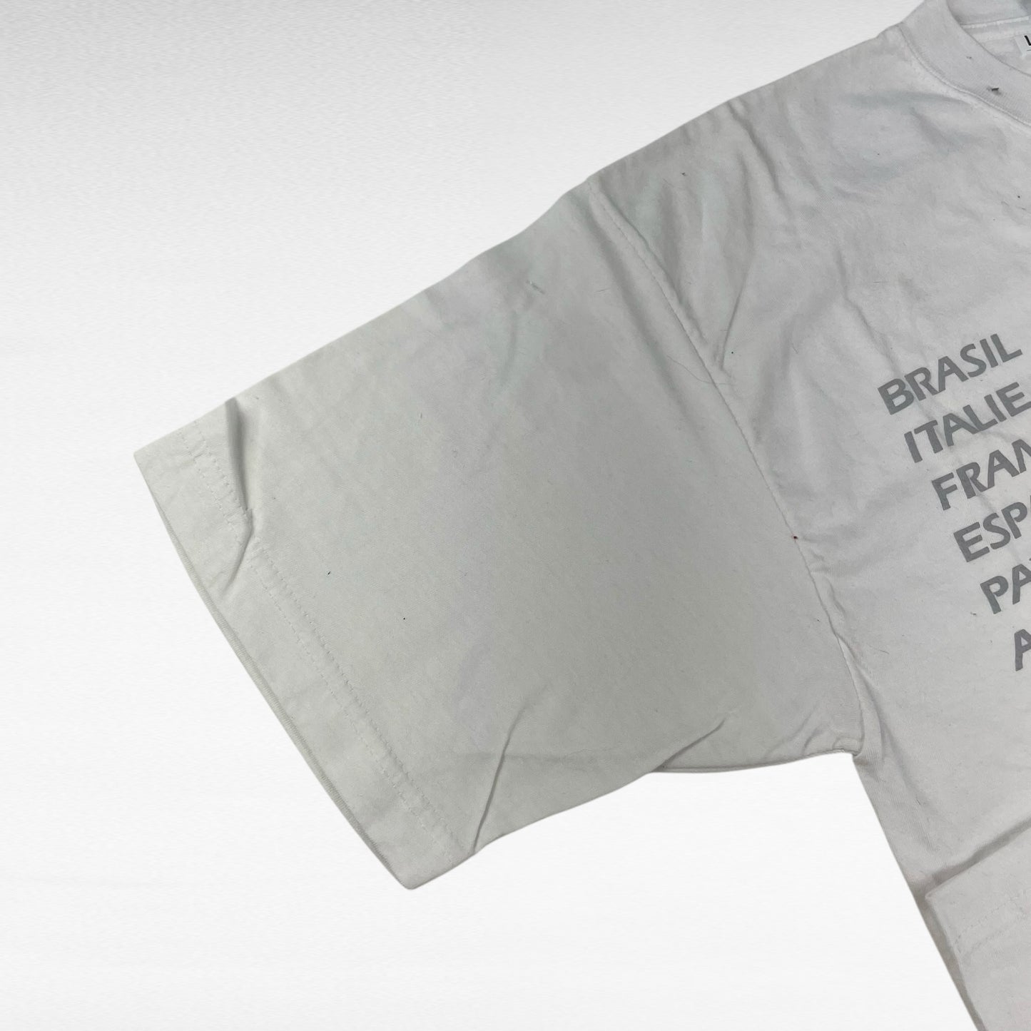 France 98 90s Short Sleeve T-Shirt White Size L
