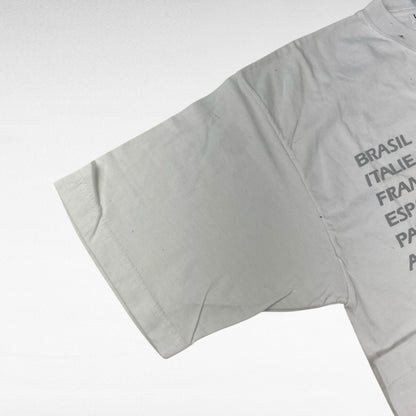 France 98 90s Short Sleeve T-Shirt White Size L