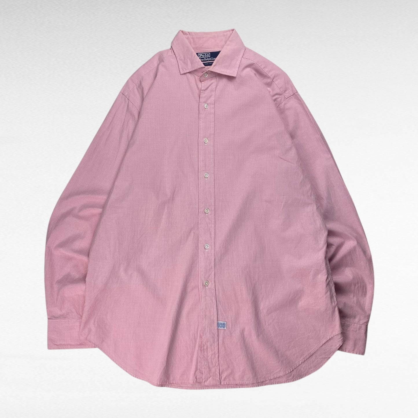 POLO by Ralph Lauren 90s Long Sleeve Shirt Pink Size XL