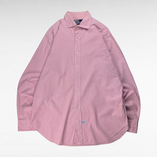 POLO by Ralph Lauren 90s Long Sleeve Shirt Pink Size XL