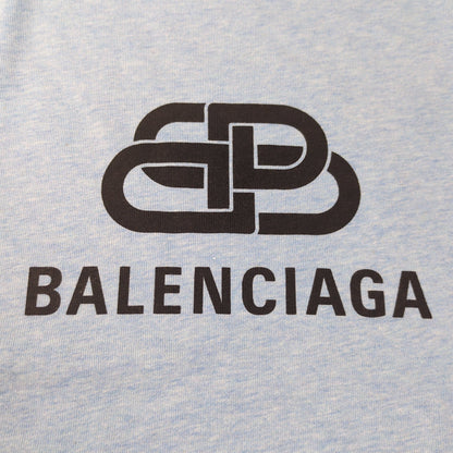 BALENCIAGA BB Logo Printed Cotton T-Shirt Size XS
