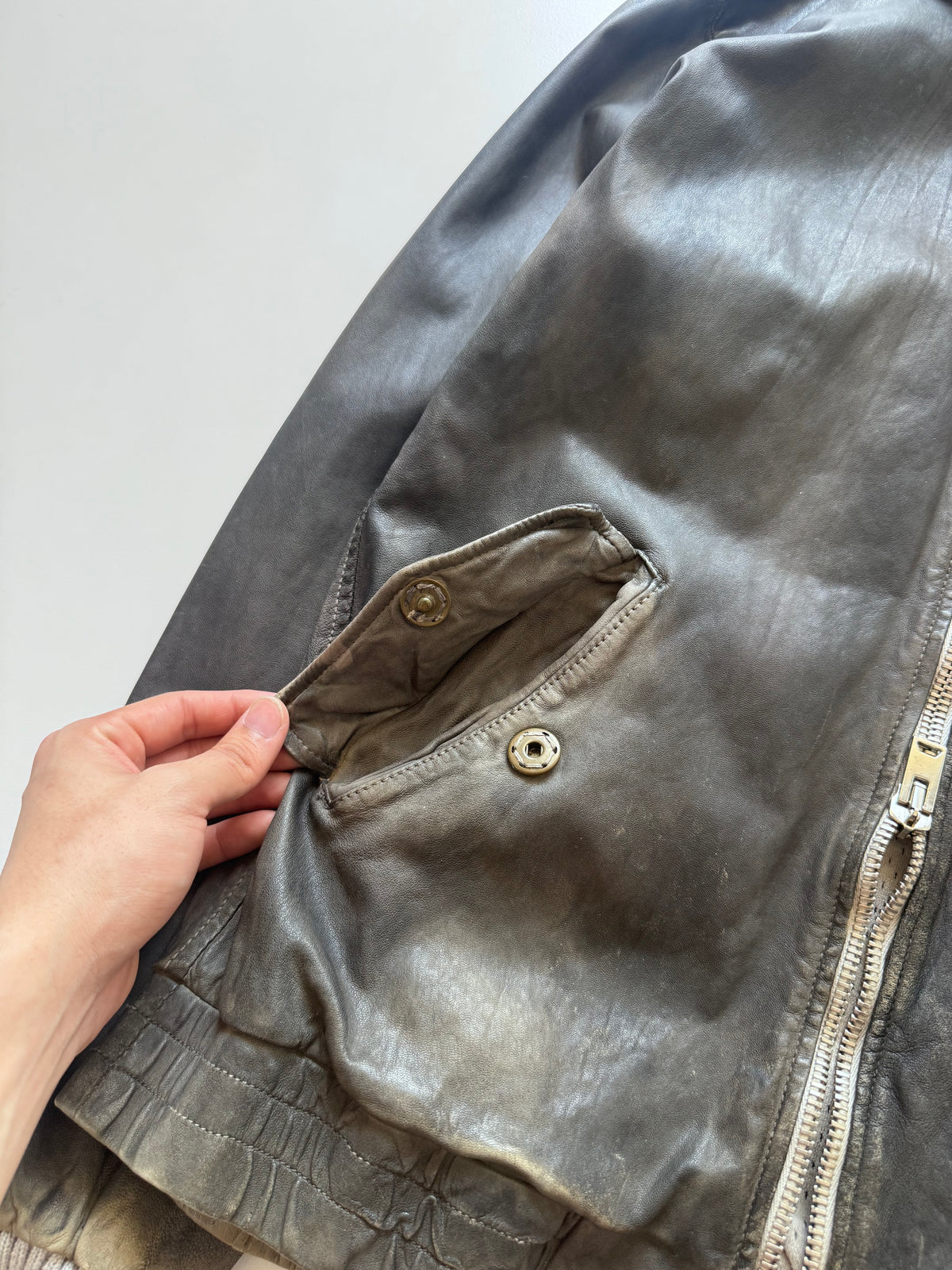 GIORGIO BRATO Leather Jacket Black