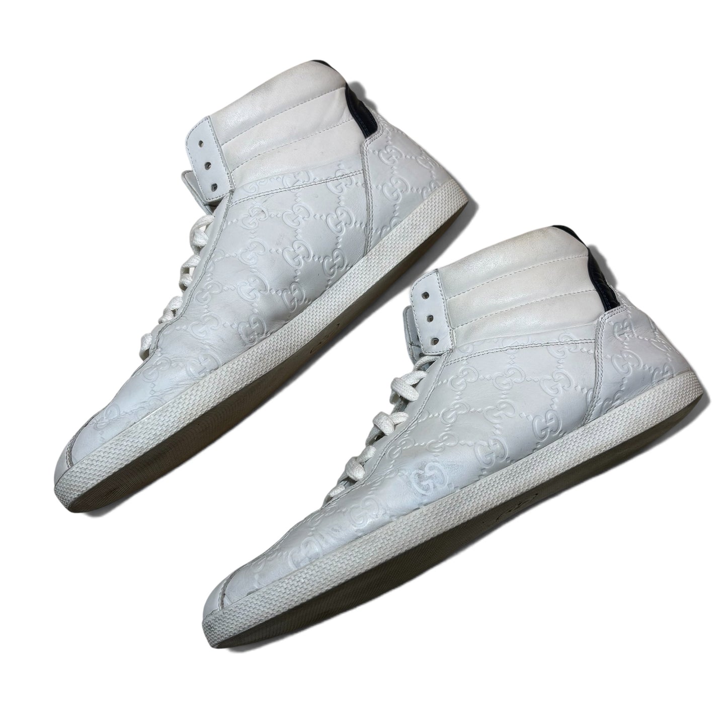 GUCCI Monogram High-Top Sneakers Size 8