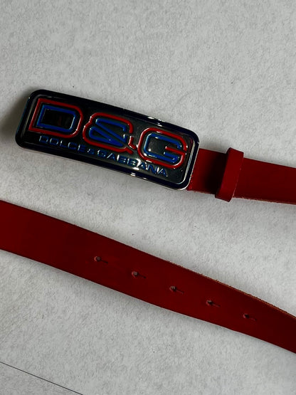 Dolce & Gabbana Red D&G Belt