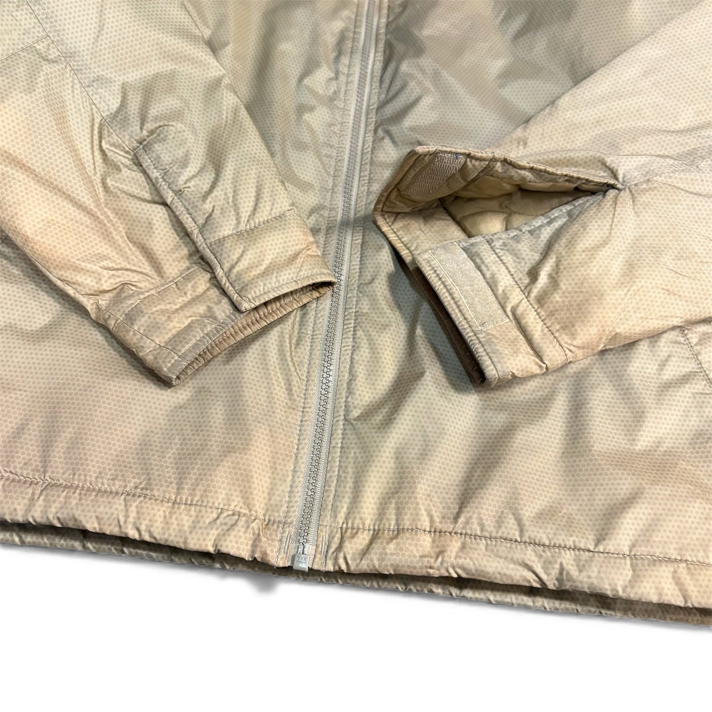 Vintage Stussy Beige Quilted Bomber Jacket Size L