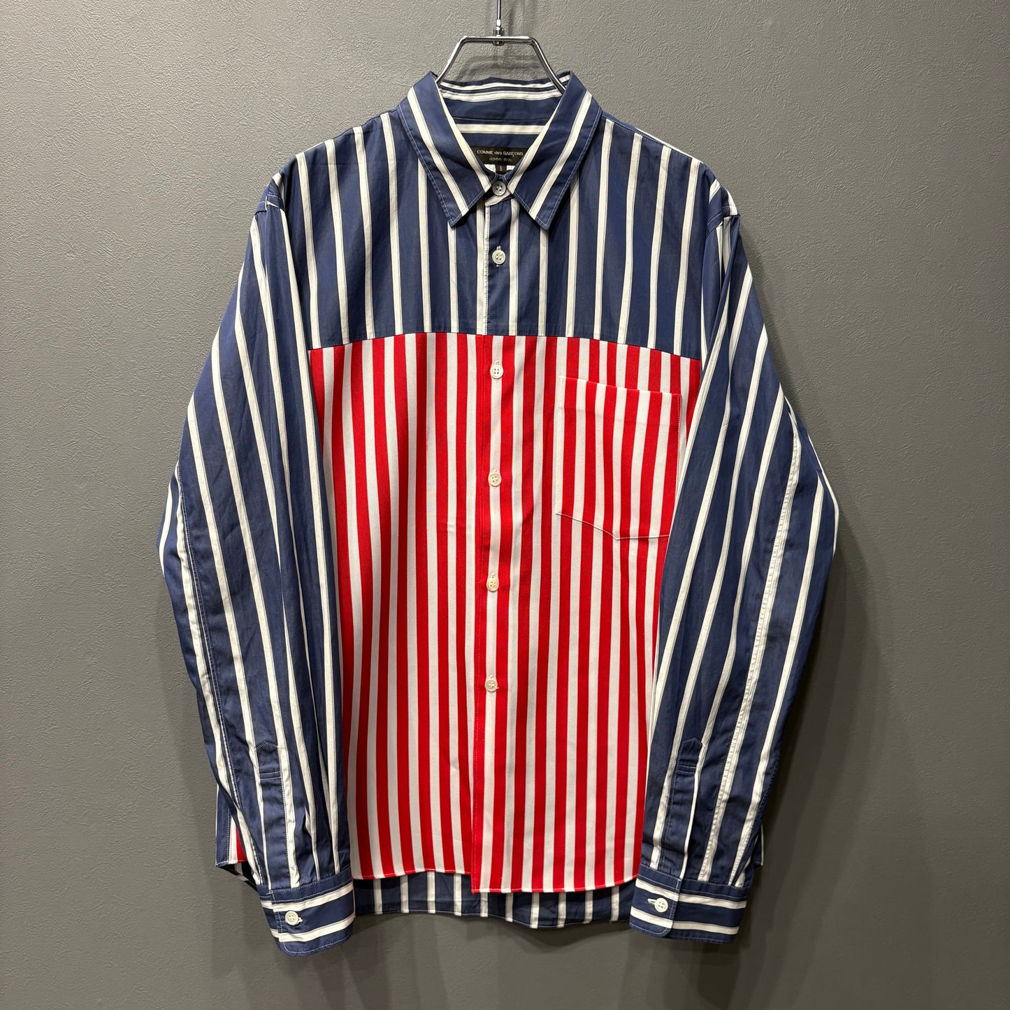 COMME des GARCONS HOMME PLUS 20AW Switching Long Sleeve Shirt Size S